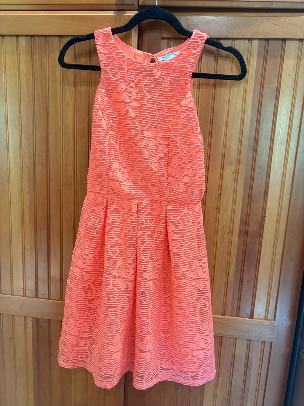 Maurices Coral Lace Fit & Flare Girls Dress